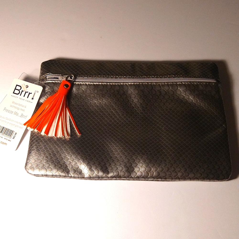 Snake print clutch " Brrr" cool clutch